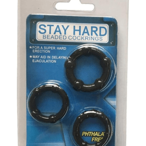 Stay Hard 3’lü Set Bilyeli Geciktirici Halka - 3 Farklı Boy Sertleştirici Performans Halkası