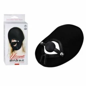 Ultimate Bondage Seductive Face Mask - Top Gag Detaylı Fantezi Maske
