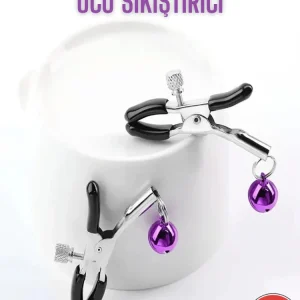 Ayarlanabilir Zilli Göğüs Ucu Sıkıştırıcı Kelepçe - Metalik Seri