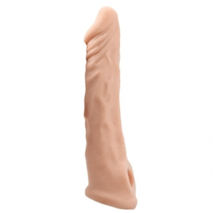 Ucu Dolgulu Realistik Penis Kılıfı 18 cm (3 cm Dolgulu Uzatıcı)