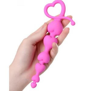 18,5 CM Silikon Anal Boncuk Zinciri – Kalpli Tasarım Esnek Anal Boncuk | Yumuşak Dokulu Unisex