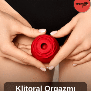 USB Şarjlı Rose Klitoral Uyarıcı | Silikon Gül Tasarımlı Emiş ve Titreşim Vibratörü