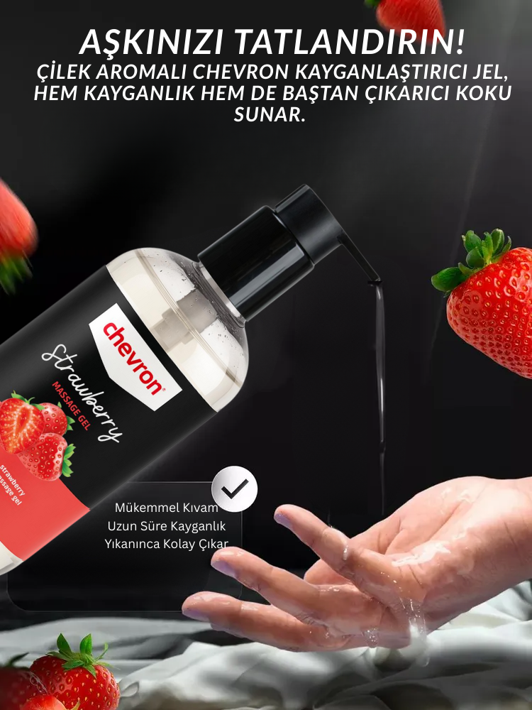 Chevron 250 ML Çilek Aromalı Su Bazlı Doğal Kayganlaştırıcı Jel 5 Chevron 250 ML Çilek Aromalı Su Bazlı Doğal Kayganlaştırıcı Jel - Görsel 5