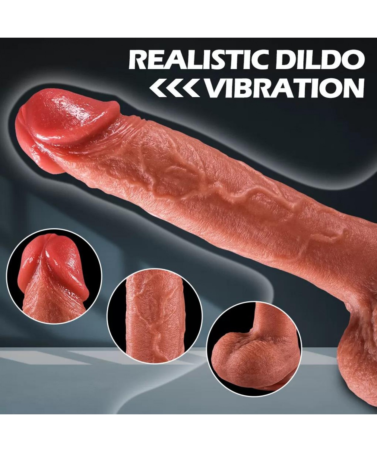 Isıtmalı İleri Geri Hareketli Rotasyonlu Gerçekçi Damarlı Yapay Penis Vibratör 7 Isıtmalı İleri Geri Hareketli Rotasyonlu Gerçekçi Damarlı Yapay Penis Vibratör - Görsel 7